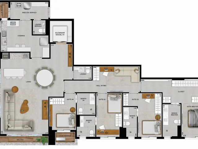 Imagem 16: City Garten Apartamento com 4 dormitórios