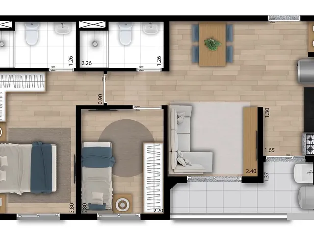 Imagem 16: Free Liberdade Apartamento com 2 dormitórios