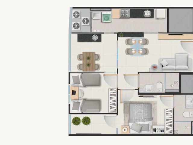 Imagem 4: Ilha de Okinawa Apartamento com 3 dormitórios