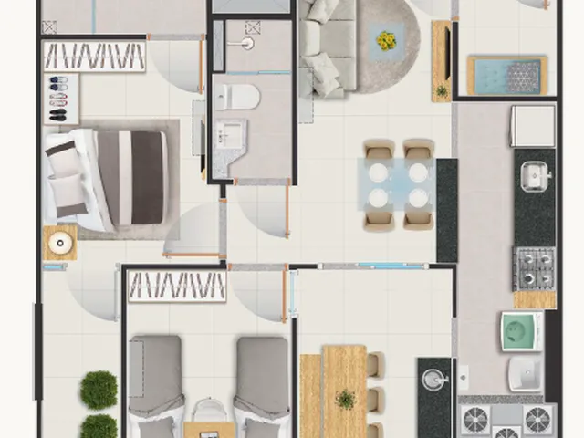 Imagem 5: Ilha de Okinawa Apartamento com 3 dormitórios