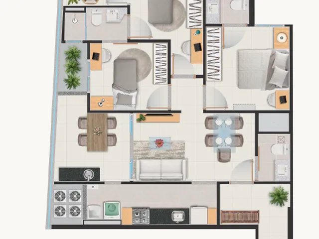 Imagem 6: Ilha de Okinawa Apartamento com 3 dormitórios