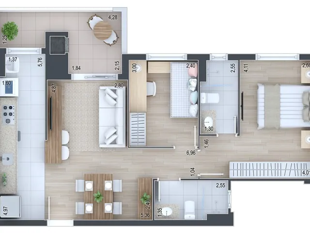 Imagem 5: Terrasse Joie Apartamento com 3 dormitórios