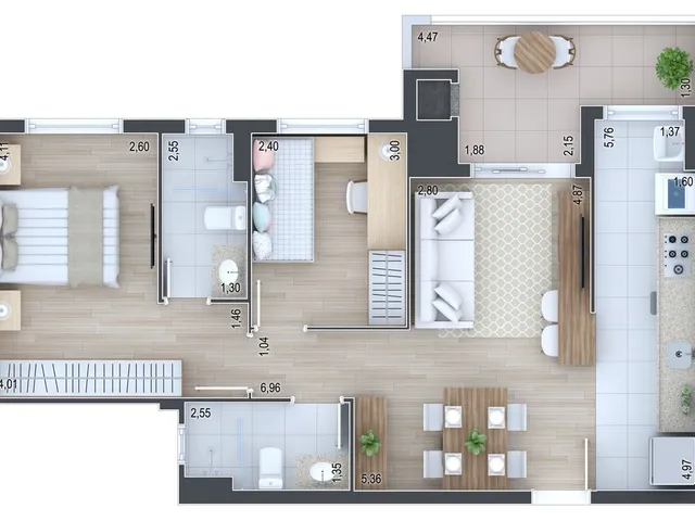 Imagem 6: Terrasse Joie Apartamento com 3 dormitórios