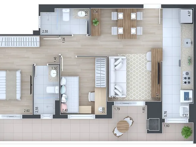 Imagem 7: Terrasse Joie Apartamento com 3 dormitórios