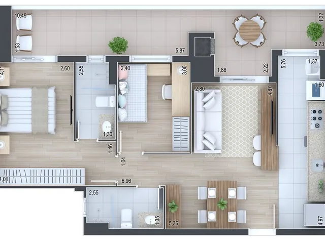 Imagem 8: Terrasse Joie Apartamento com 3 dormitórios