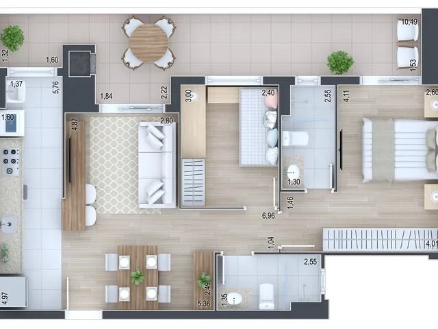 Imagem 9: Terrasse Joie Apartamento com 3 dormitórios