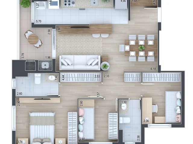 Imagem 12: Terrasse Joie Apartamento com 3 dormitórios