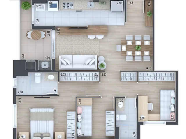 Imagem 13: Terrasse Joie Apartamento com 3 dormitórios