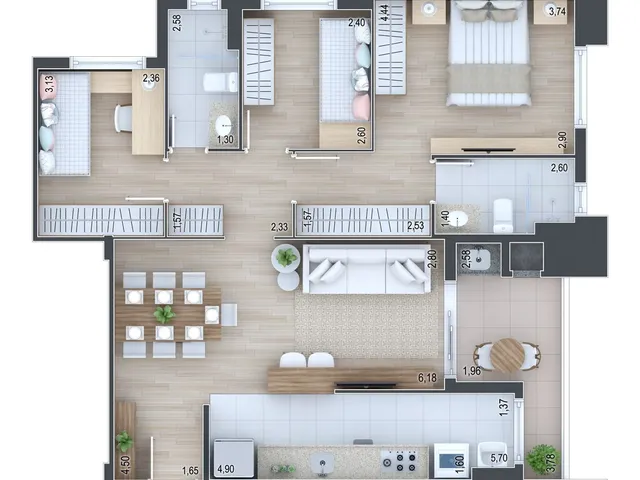 Imagem 14: Terrasse Joie Apartamento com 3 dormitórios