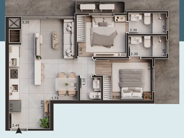 Imagem 7: Sofia Palace Apartamento com 1 dormitório