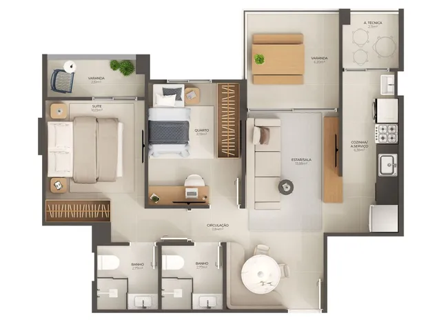 Imagem 5: Vizzo Apartamento com 3 dormitórios