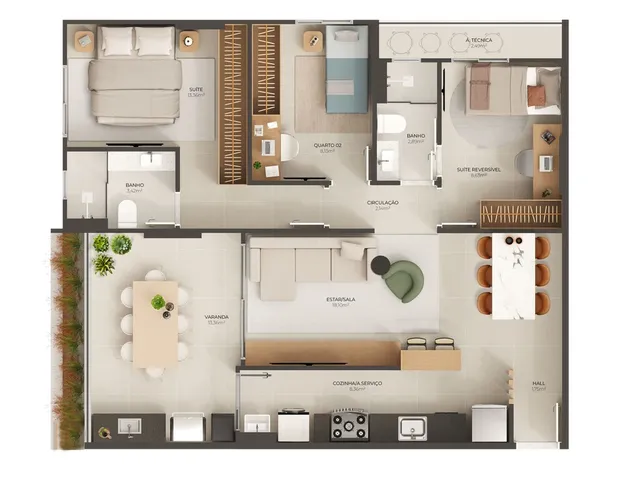 Imagem 8: Vizzo Apartamento com 3 dormitórios