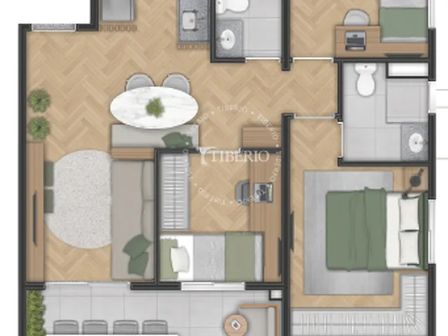 Imagem 6: Hub Belém Apartamento com 2 dormitórios