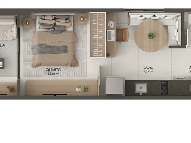 Imagem 4: Haus Linhares Apartamento com 1 dormitório