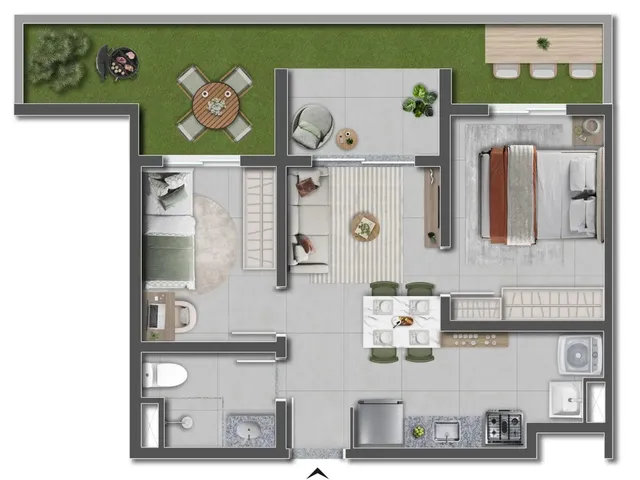 Imagem 9: Novo Enredo Apartamento com 2 dormitórios