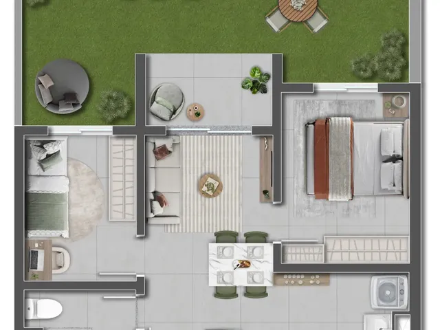 Imagem 2: Novo Enredo Apartamento com 2 dormitórios