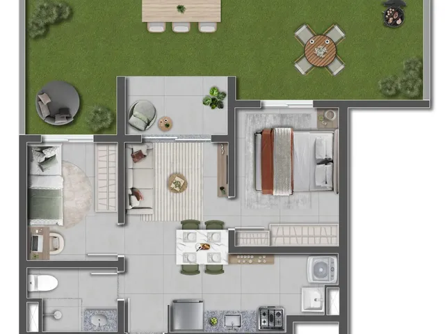 Imagem 4: Novo Enredo Apartamento com 2 dormitórios