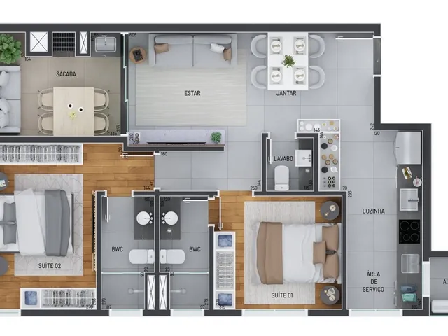 Imagem 4: Piazza 685 Apartamento com 3 dormitórios