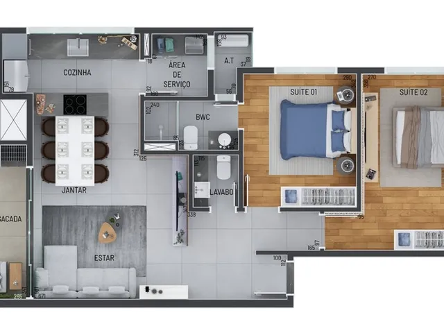 Imagem 6: Piazza 685 Apartamento com 3 dormitórios