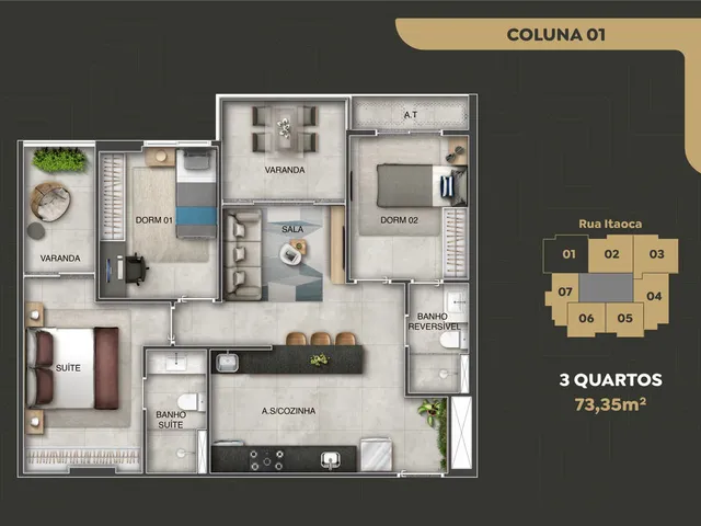 Imagem 15: Apartamento À Venda no Bairro Coqueiral de Itaparica - Vila Velha/Es