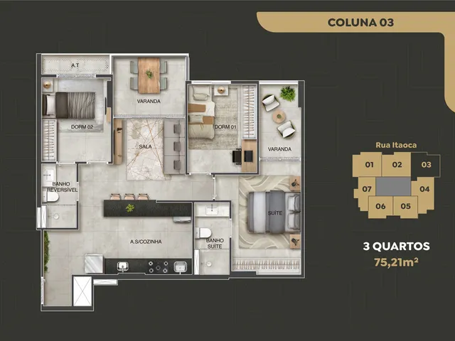 Imagem 14: Apartamento À Venda no Bairro Coqueiral de Itaparica - Vila Velha/Es