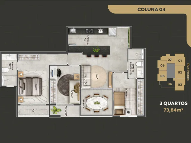 Imagem 16: Apartamento À Venda no Bairro Coqueiral de Itaparica - Vila Velha/Es