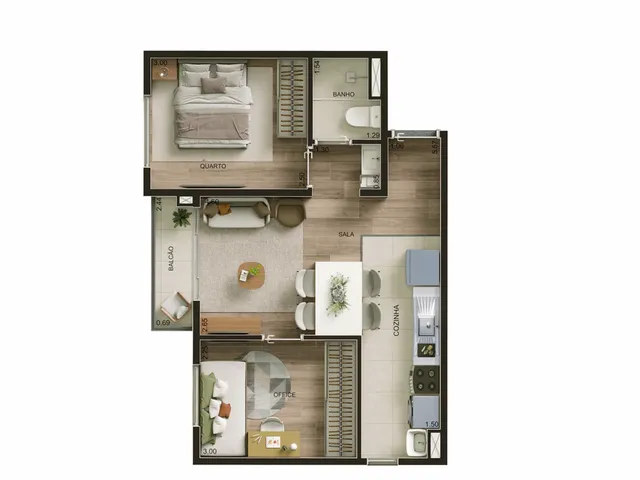 Imagem 4: Now 111 Apartamento com 2 dormitórios