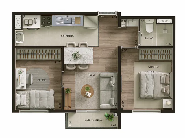 Imagem 5: Now 111 Apartamento com 2 dormitórios