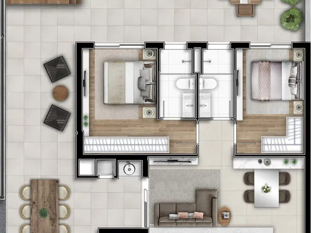 Imagem 2: Gaia Apartamento com 2 dormitórios