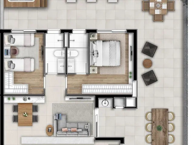 Imagem 3: Gaia Apartamento com 2 dormitórios