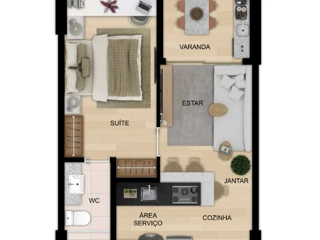 Imagem 3: Casa Moser Apartamento com 2 dormitórios