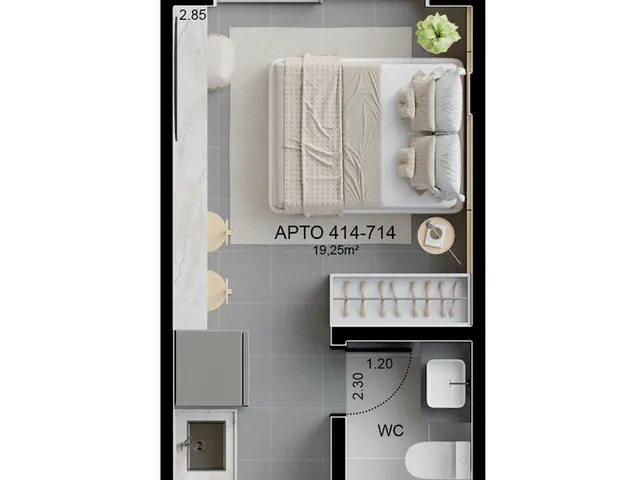 Imagem 15: Mares Blanc Apartamento com 1 dormitório