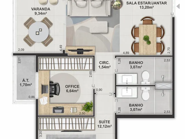 Imagem 3: Lúmea Camburi Apartamento com 3 dormitórios