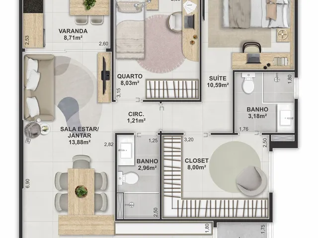 Imagem 7: Lúmea Camburi Apartamento com 3 dormitórios
