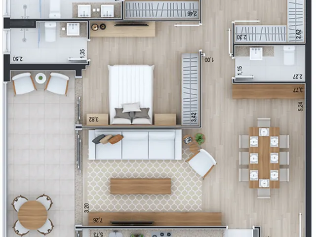 Imagem 4: Terrasse Nature Apartamento com 3 dormitórios