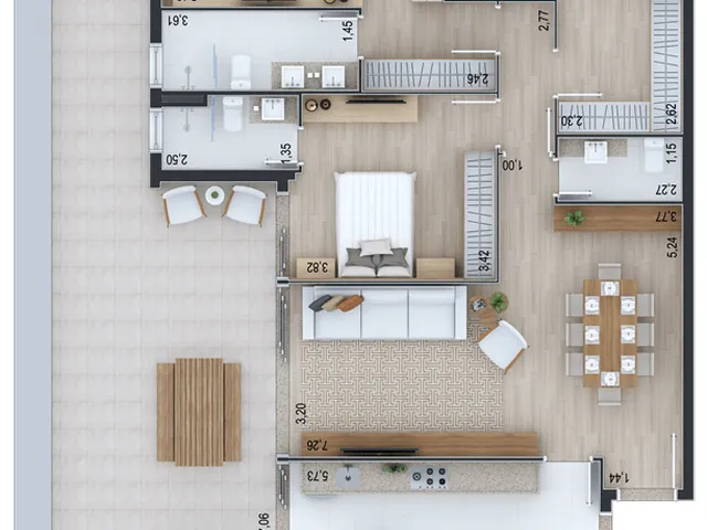 Imagem 7: Terrasse Nature Apartamento com 3 dormitórios