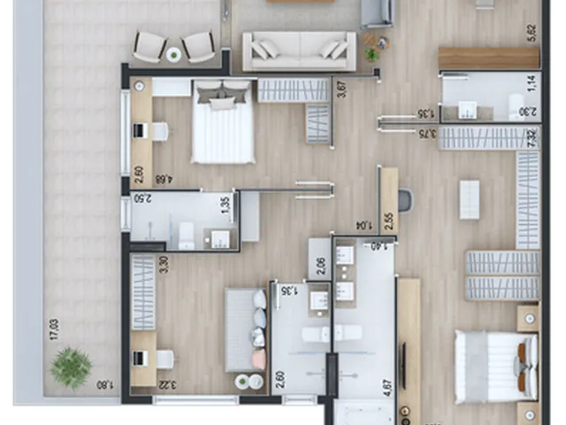 Imagem 12: Terrasse Nature Apartamento com 3 dormitórios