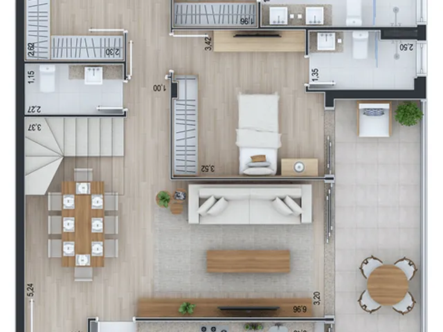 Imagem 13: Terrasse Nature Apartamento com 3 dormitórios