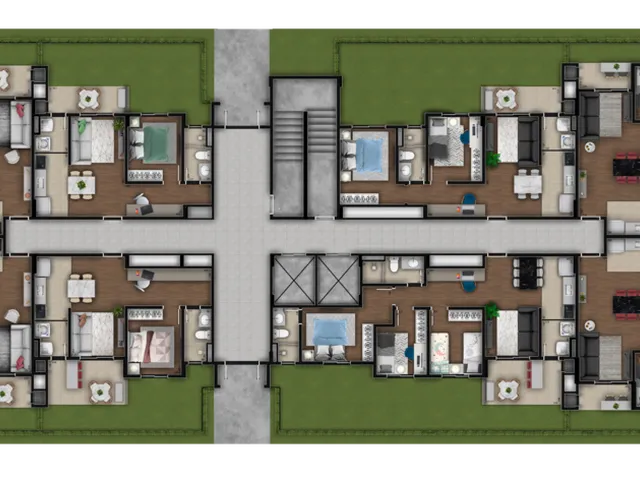Imagem 3: Aquarela Apartamento com 3 dormitórios