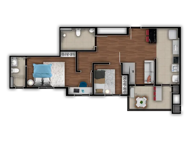 Imagem 16: Aquarela Apartamento com 3 dormitórios