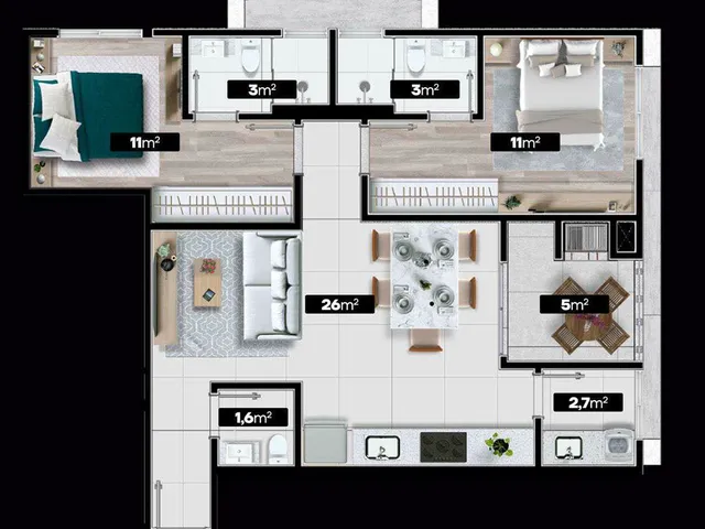 Imagem 3: Vivace 255 Apartamento com 2 dormitórios