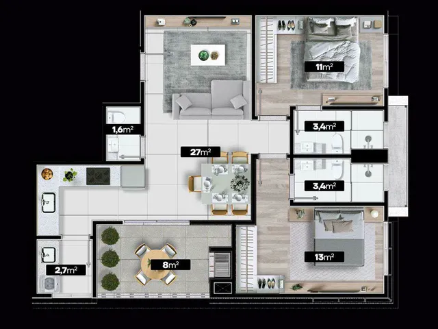 Imagem 4: Vivace 255 Apartamento com 2 dormitórios