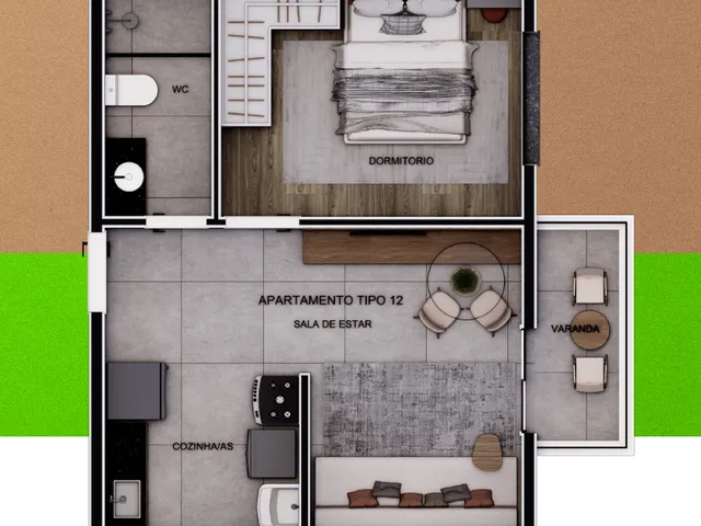 Imagem 5: Innove Jacuí Apartamento com 2 dormitórios