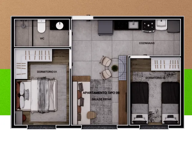 Imagem 8: Innove Jacuí Apartamento com 2 dormitórios