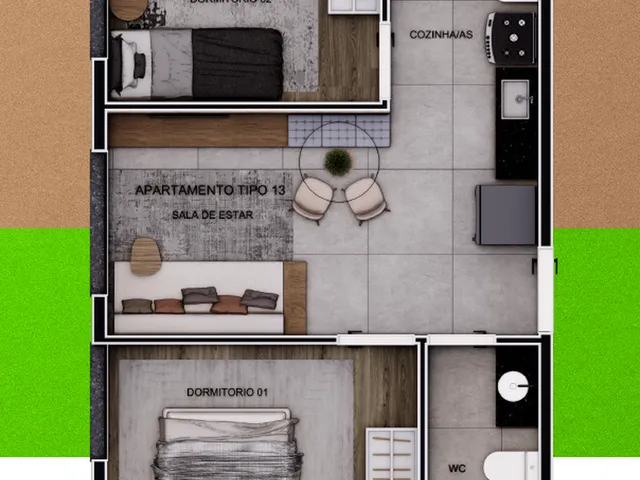 Imagem 10: Innove Jacuí Apartamento com 2 dormitórios
