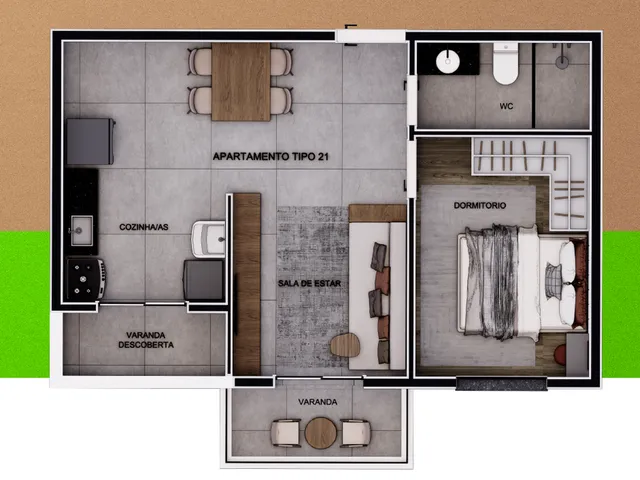 Imagem 13: Innove Jacuí Apartamento com 2 dormitórios