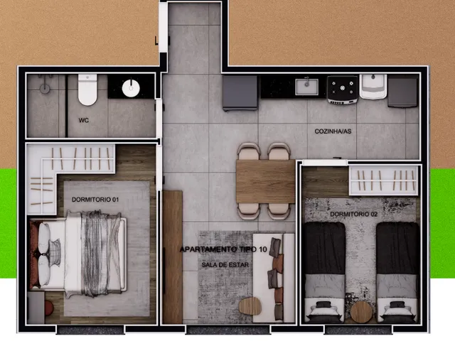 Imagem 14: Innove Jacuí Apartamento com 2 dormitórios