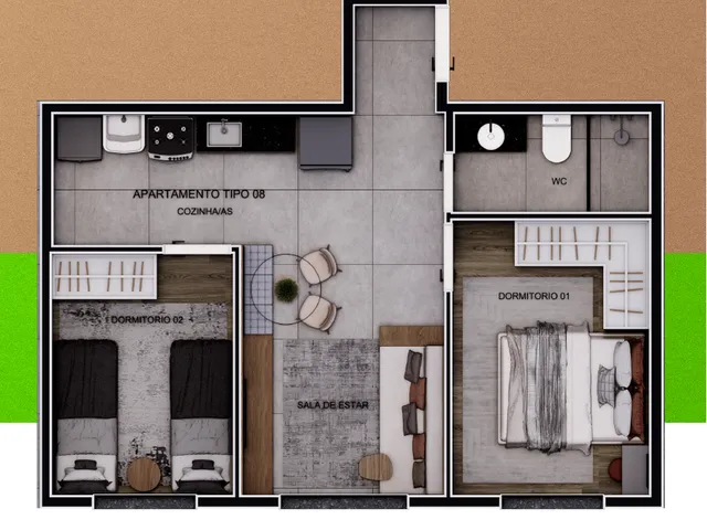 Imagem 15: Innove Jacuí Apartamento com 2 dormitórios
