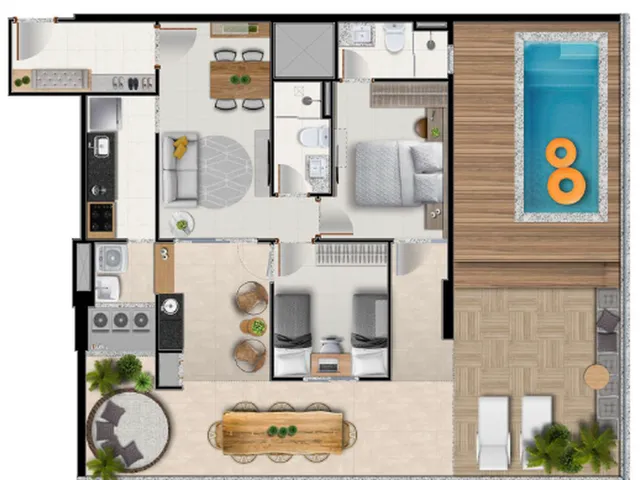 Imagem 11: Ilha de Malta Apartamento com 3 dormitórios