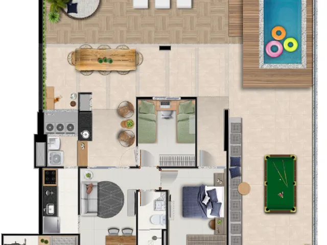 Imagem 12: Ilha de Malta Apartamento com 3 dormitórios